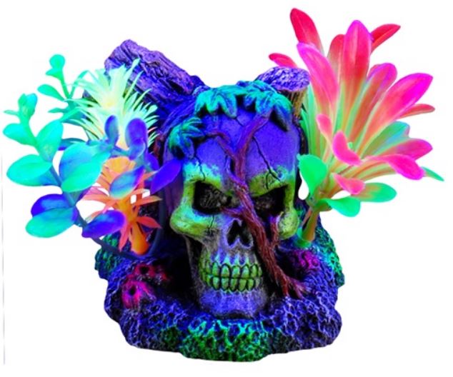 Marina iGlo Skull with Vines and Plants - Click Image to Close